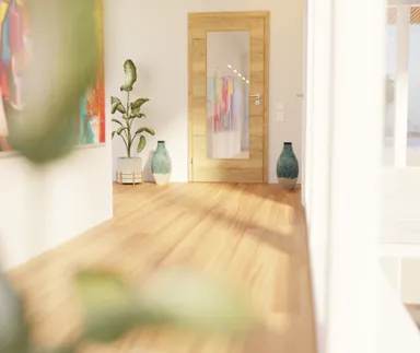 HORI Zimmertür CPL Eiche Modern quer mit Lichtausschnitt Röhrenspan 4