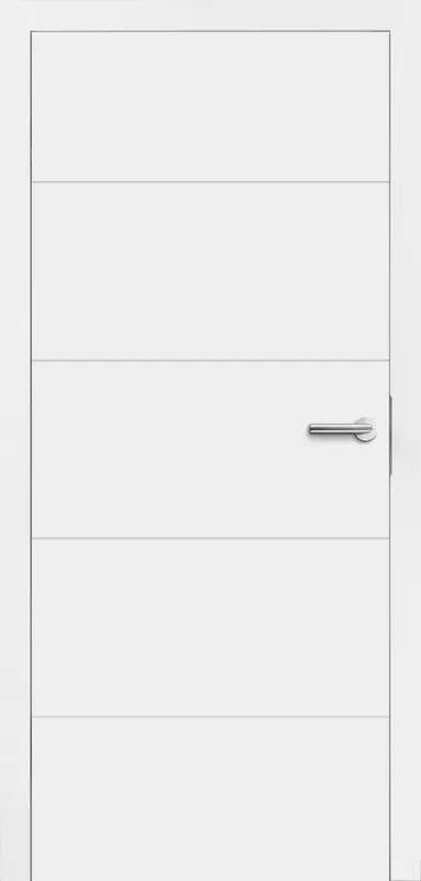 HORI Zimmertür Valencia Signalweiß RAL9003 Stumpf ohne Schlüssellochbohrung 0