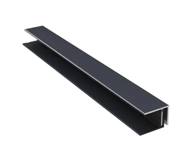 HORI Aluminium Fassade Abschlussprofil Anthrazit 0