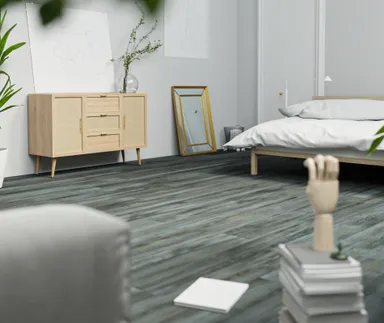 HORI Klick-Hartvinylboden Rigid SPC Kiefer Vintage grau Adelaide Landhausdiele Holzstruktur 8