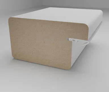 HORI Blendrahmen CPL Eiche weiß strukturiert 3