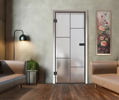 HORI Glastür Loft Premium Ilano satiniert ESG 8 mm 1