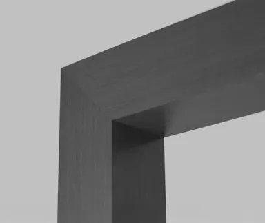 HORI Zierbekleidung CPL Eiche anthrazit strukturiert mit verlängerter Feder Designkante 2