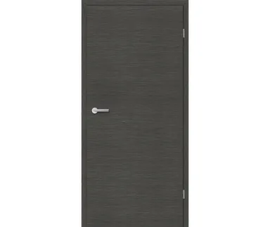 HORI Zimmertür CPL Eiche anthrazit strukturiert quer Röhrenspan Designkante ohne Schlüssellochbohrung 1