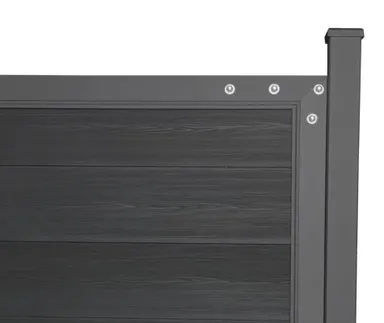HORI Wood-Design WPC Sichtschutzzaun Stecksystem Zauntor 2
