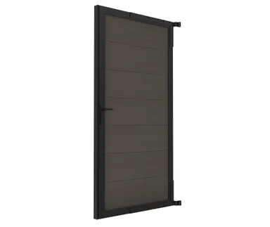 HORI WPC Sichtschutzzaun Rahmenzaun Tor 4