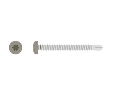HORI Fassadenprofil Schrauben Set beige-grau 4,2 x 38 mm 0