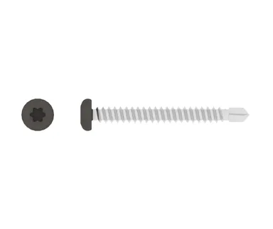 HORI Fassadenprofil Schrauben Set grau 4,2 x 38 mm 0