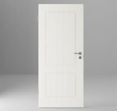 HORI Schallschutz Wohnungseingangstür Alicante 2 Weißlack RAL9010 Vollspan Eckkante 1