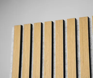 HORI Dekor Akustikpaneel Nature oiled Oak auf Filz Grau 0