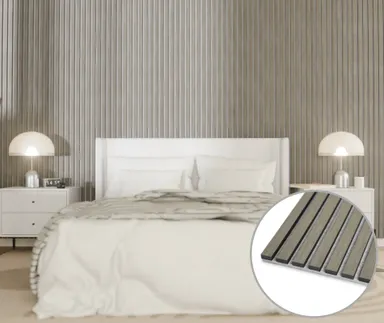 HORI Dekor Akustikpaneel Silver auf Filz Grau 0