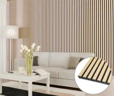 HORI Dekor Akustikpaneel White Oak auf Filz Sesam 0