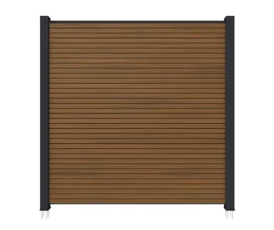 NewTechWood WPC Sichtschutzzaun Stecksystem Modena Rhombus 0