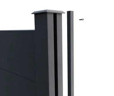 HORI WPC Sichtschutzzaun Stecksystem Nutleiste 0