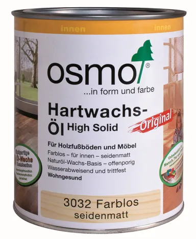 OSMO Hartwachs-Öl Original Farblos Seidenmatt 0