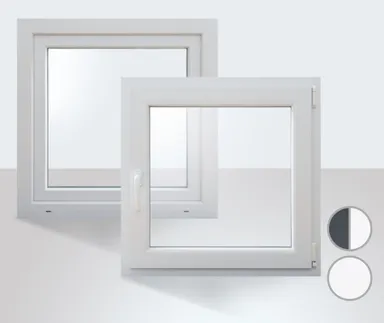 HORI Kunststofffenster Dreh/Kipp 800 x 800 mm 0