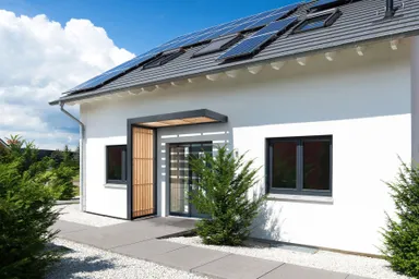 Gutta Vordach Haustür BS Timber 5