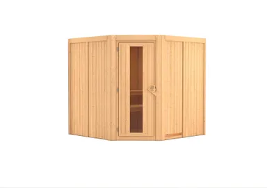 Karibu System-Sauna Jarin Eckeinstieg 68 mm 1
