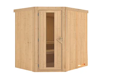 Karibu System-Sauna Lilja Eckeinstieg 68 mm 1