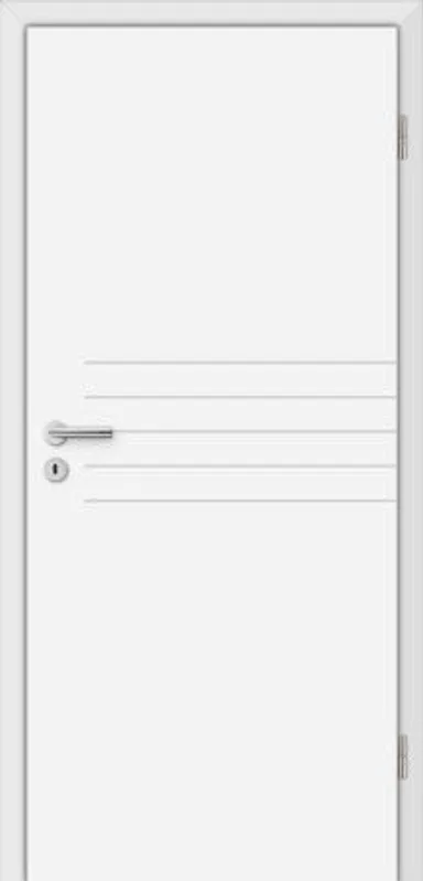 HORI Zimmertür Viana Weißlack RAL9010 Röhrenspan Eckkante 0