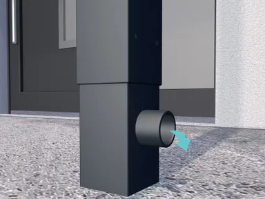 Gutta Vordach Haustür BS PLUS aluminium 4