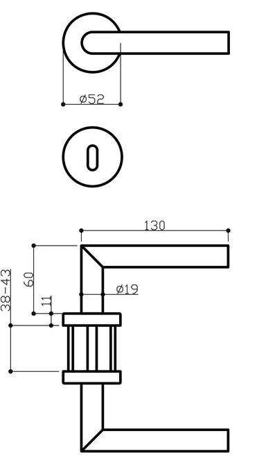 HORI Zimmertür Komplettset Estella 2 Weißlack RAL9010 Röhrenspan Rundkante 14
