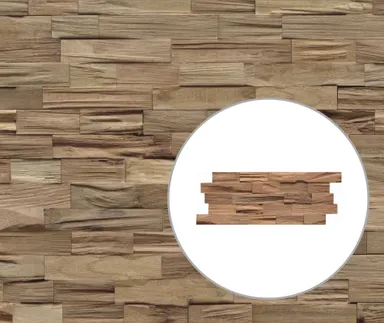 INDO Echtholz Wandverkleidung 3D Holzverblender Axewood Nature 0