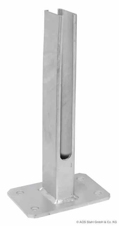 HORI Pfostenträger Fußplatte Universal für Doppelstabmattenzaun 0