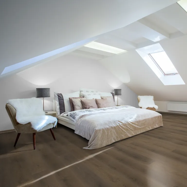 HORI Klick-Hartvinylboden Anti-Kratz Rigid SPC Nougateiche Zürichsee XXL Landhausdiele 5