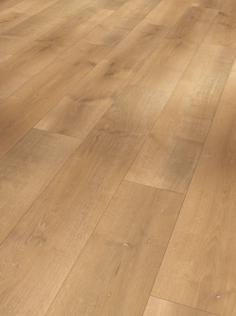 PARADOR Laminat Basic 400 Eiche Monterey leicht geweißt Seidenmatte Struktur Landhausdiele 1