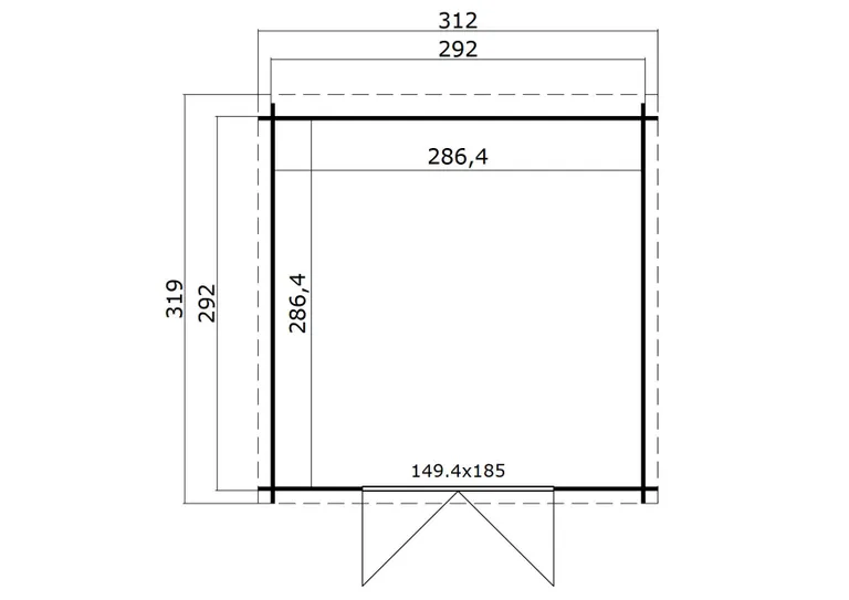 Lasita Maja Gartenhaus Miami 2.0 2