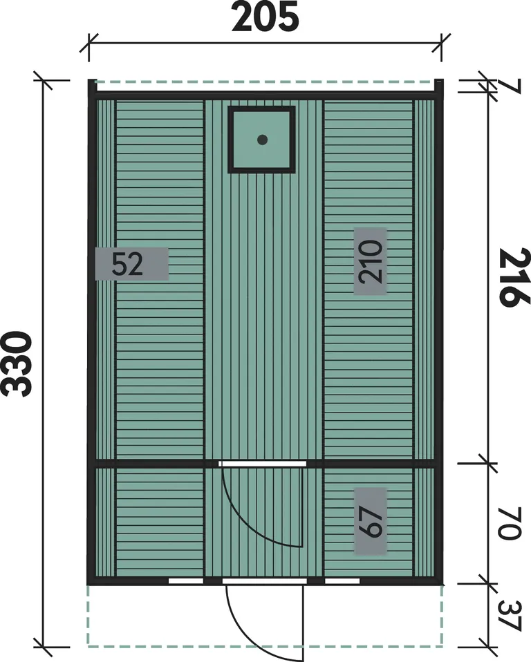 Wolff Finnhaus Fass-Sauna 330 2