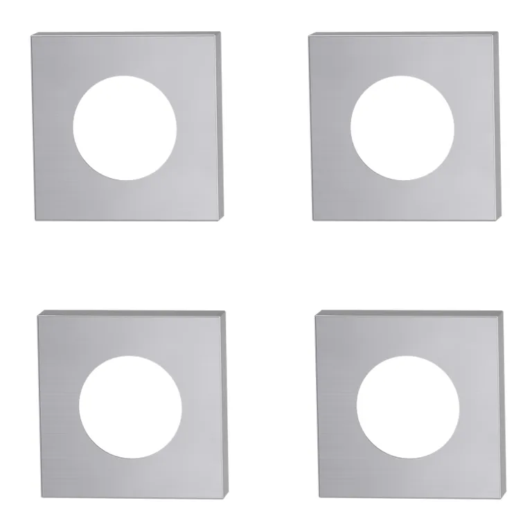 GRIFFWERK Außen-Rosette Sieger Design Quadrat Edelstahl matt 0