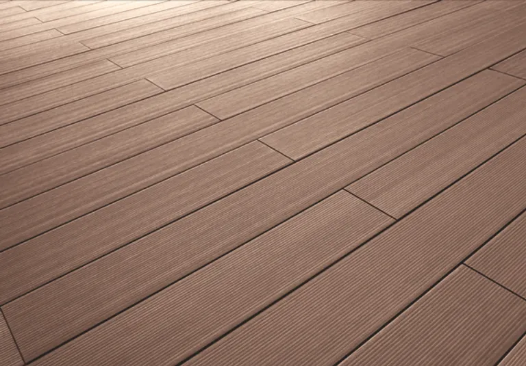 Lignodur terrafina Terrassendielen WPC Massiv XL Fein Kaffeebraun 21 x 196mm 1