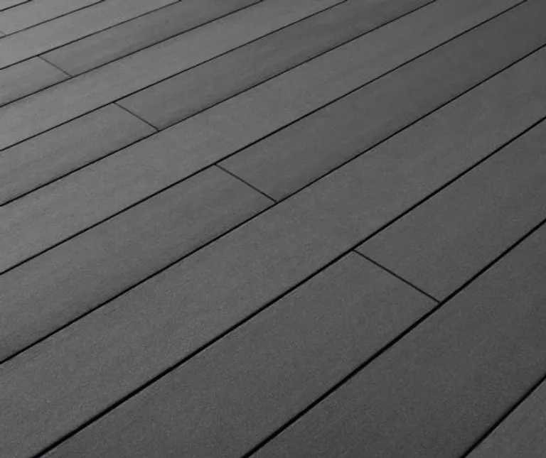 Lignodur terrafina Terrassendielen WPC Massiv XL glatt gebürstet Graphit 21 x 196mm 0