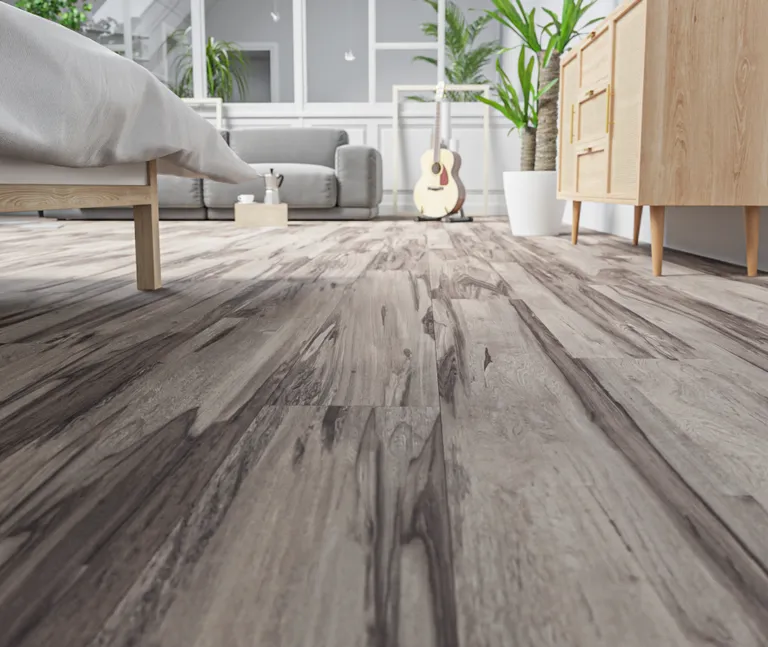 HORI Klick-Hartvinylboden massiv Eiche rustikal schwarz Landhausdiele 5