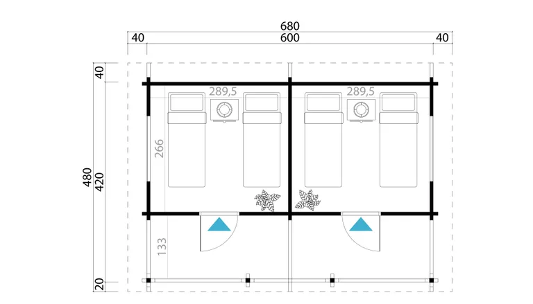 Lasita Maja Ferienhaus Twin Cabin 2