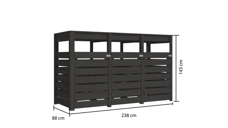 Karibu Mülltonnenbox 2