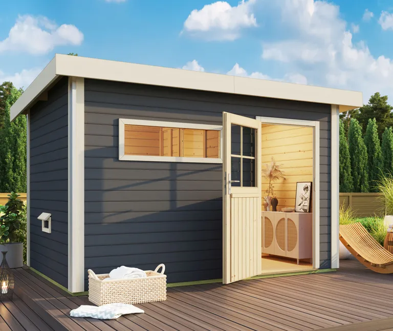 Karibu Sauna-Haus Skrollan Fronteinstieg 38 mm 0