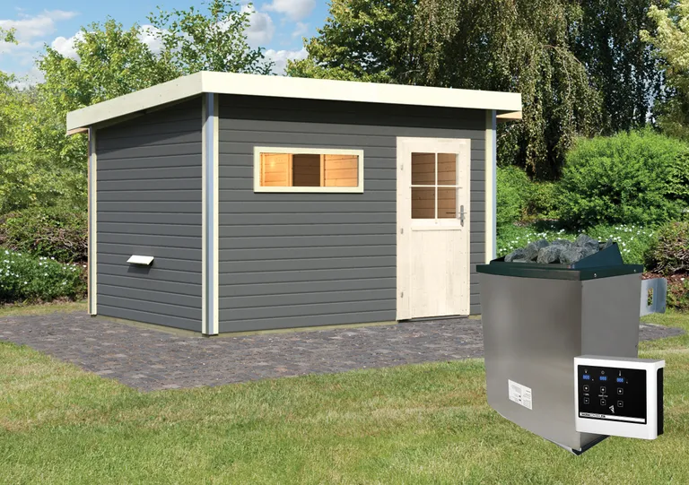 Karibu Sauna-Haus Skrollan Fronteinstieg 38 mm 1