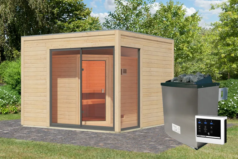 Karibu Sauna-Haus Terning Eckeinstieg 38 mm 0