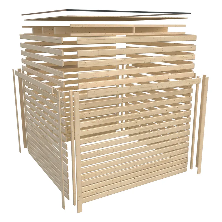 Karibu Sauna-Haus Terning Eckeinstieg 38 mm 14