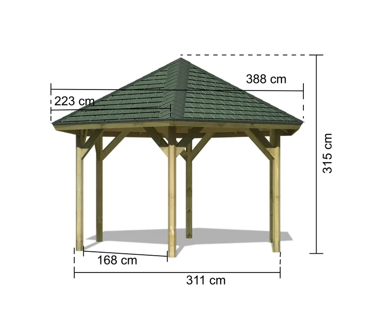 Karibu 6-Eck Pavillon Classic Oslo 2