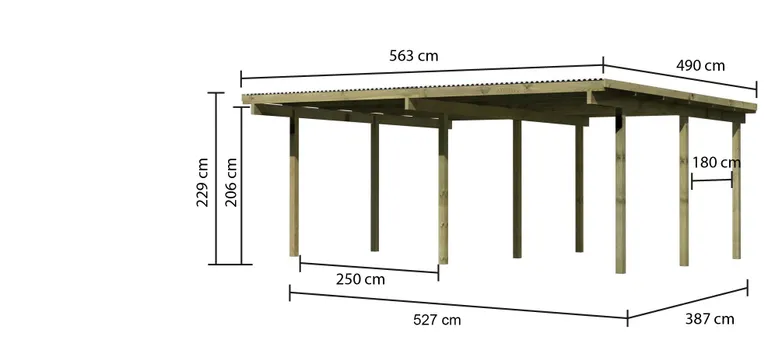 Karibu Doppelcarport Eco 2
