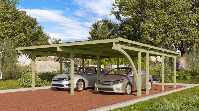 Karibu Doppelcarport Eco 1