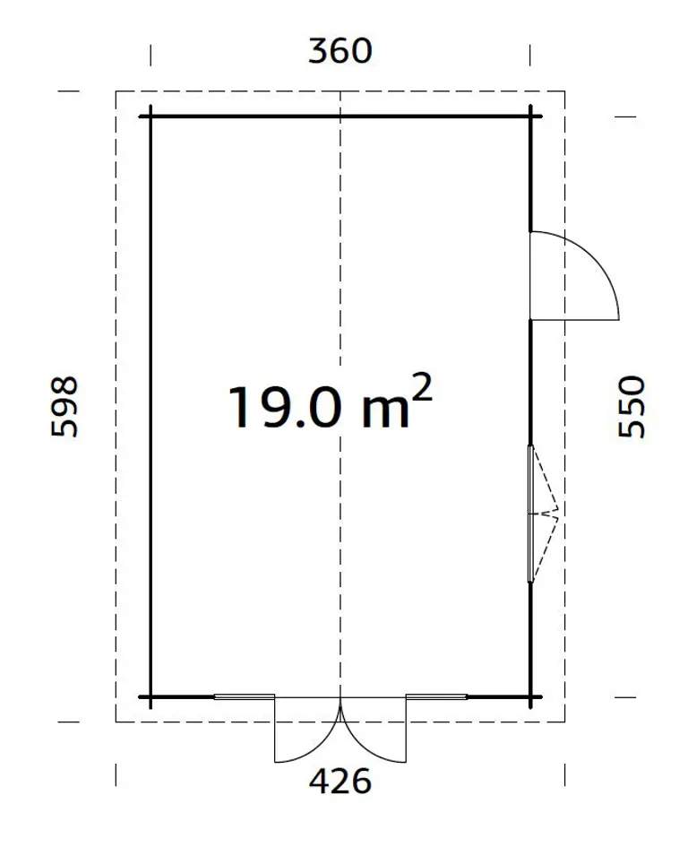 Palmako Gartenhaus Irene 1