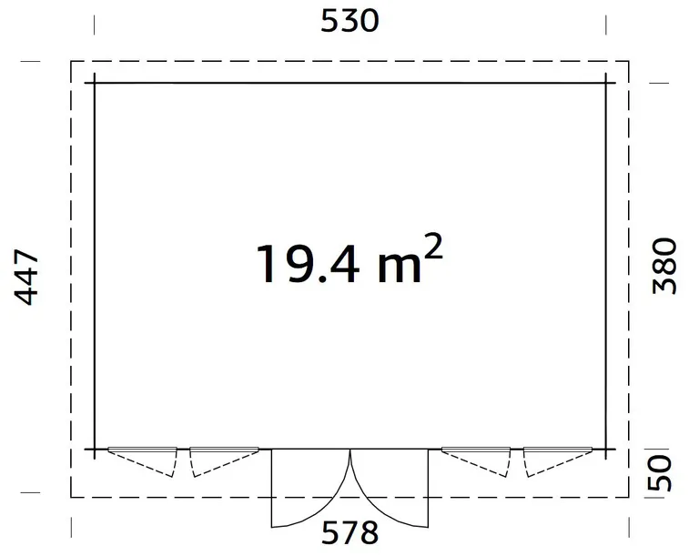 Palmako Gartenhaus Lisa 3