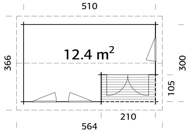 Palmako Gartenhaus Susanna 5