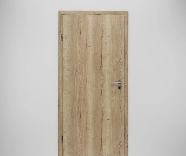 HORI Schallschutztür Wohnungseingangstür CPL Eiche Modern aufrecht SK1 Designkante Vollspan 0