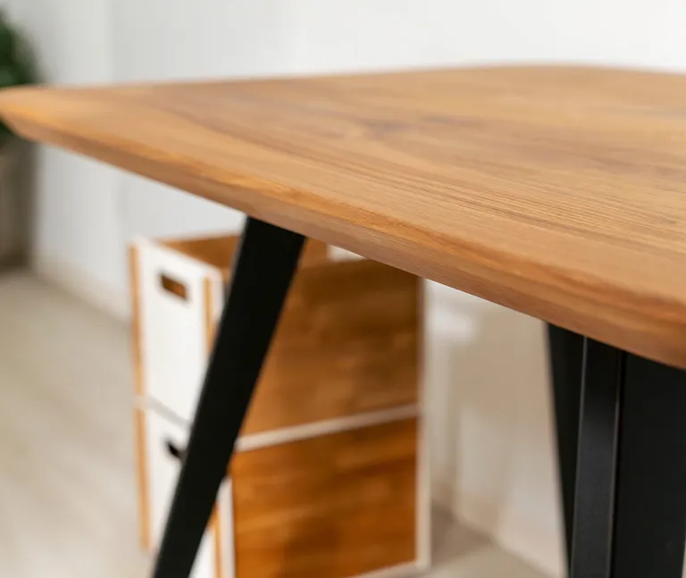 D-SYN mySquare Esstisch Massivholz Eiche Schweizer kante Komplettset 5